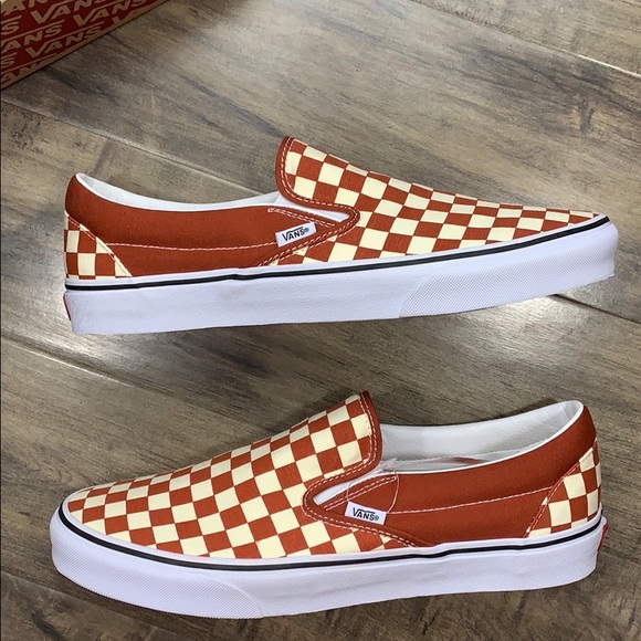 Vans Other - ••VANS CLASSIC SLIP-ON Checkerboard PicntTrWht Mns